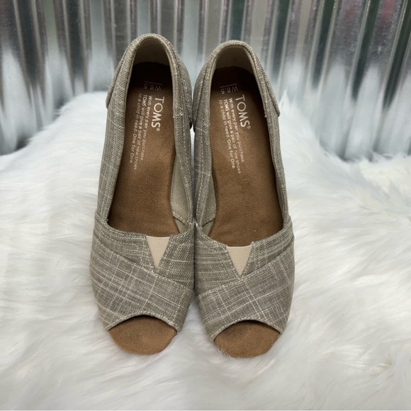 Toms open toe cork wedge - Picture 3 of 7